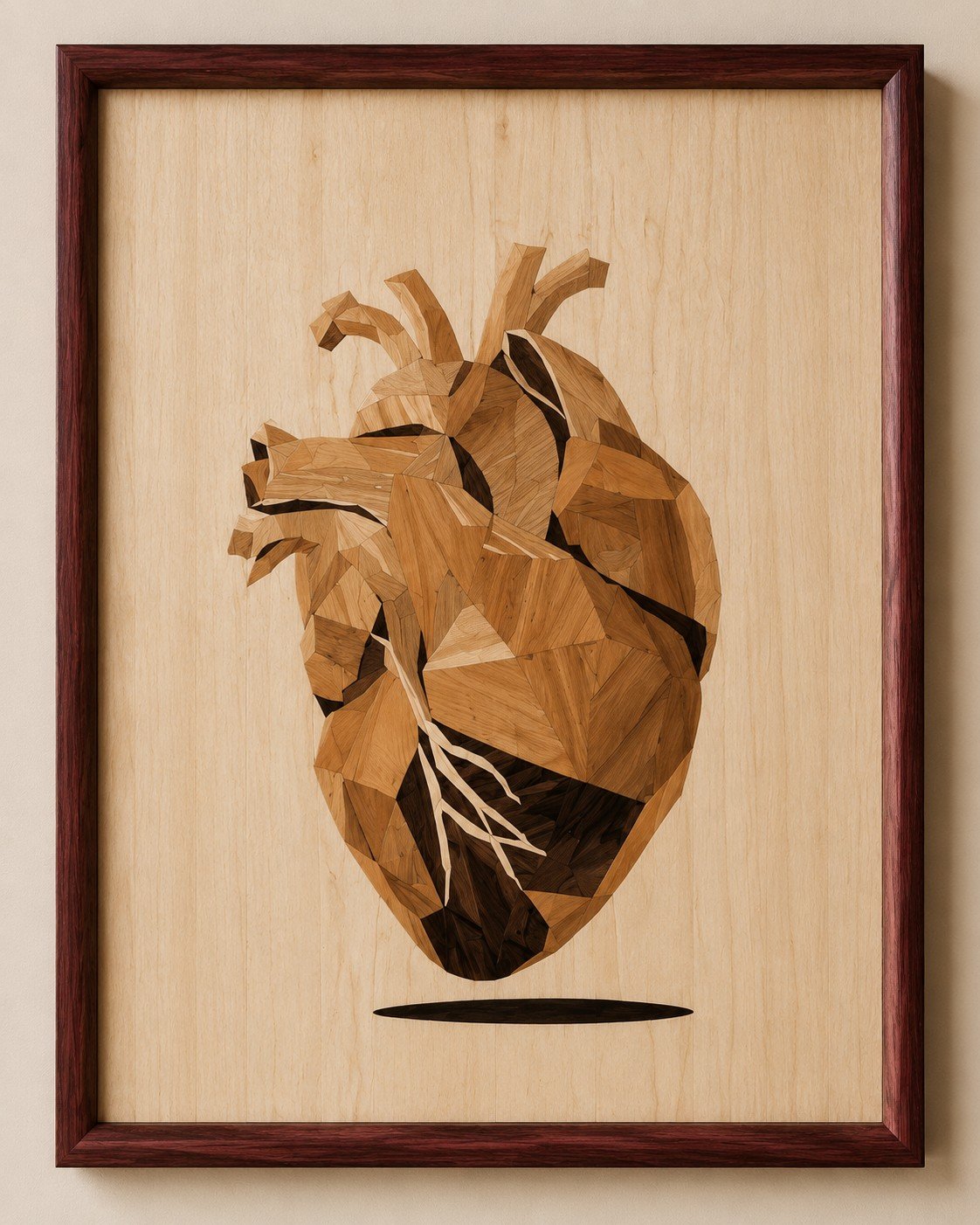 Anatomical Heart — VaCa Marquetry Collection, not for sale