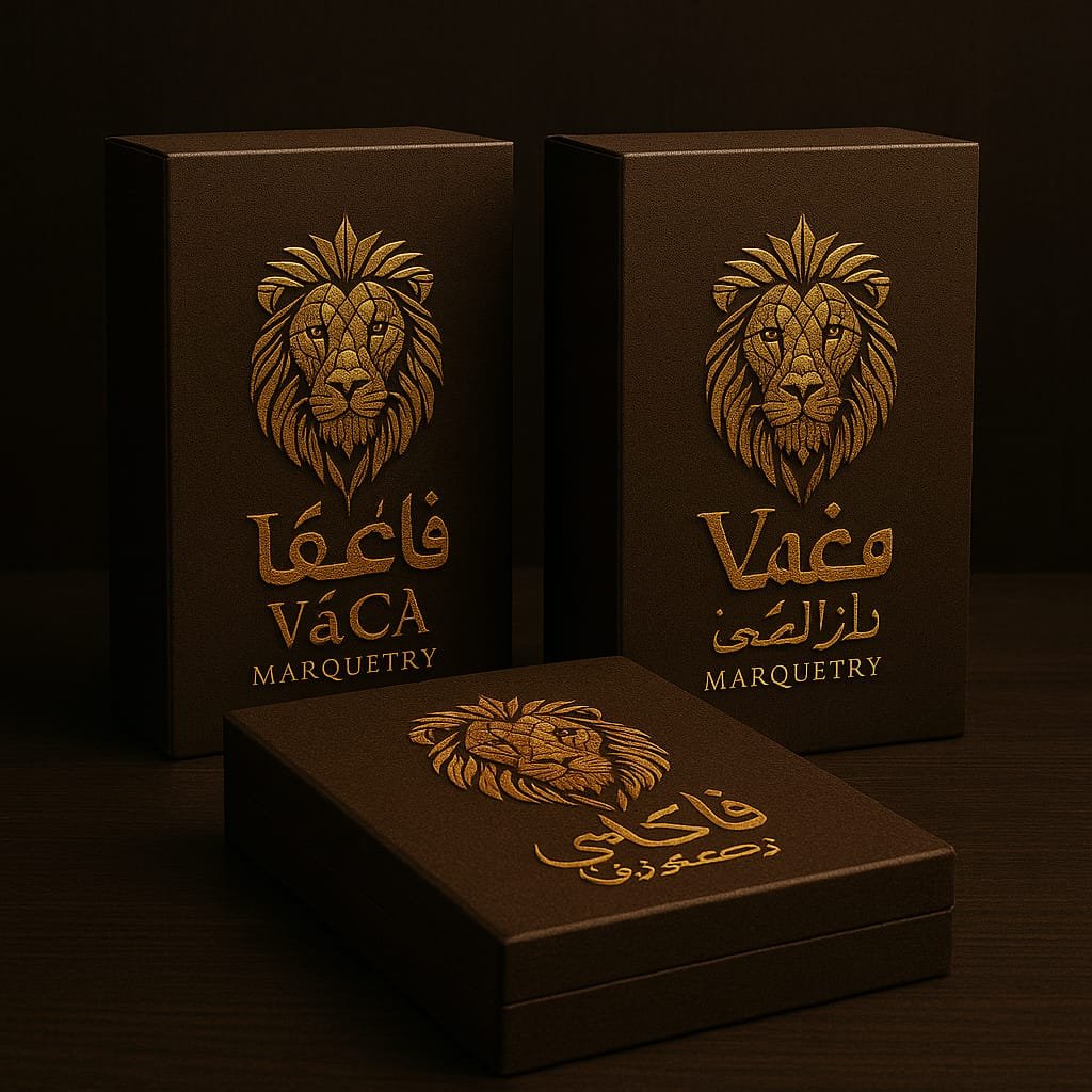 VaCa Marquetry packaging — artwork protected for international delivery