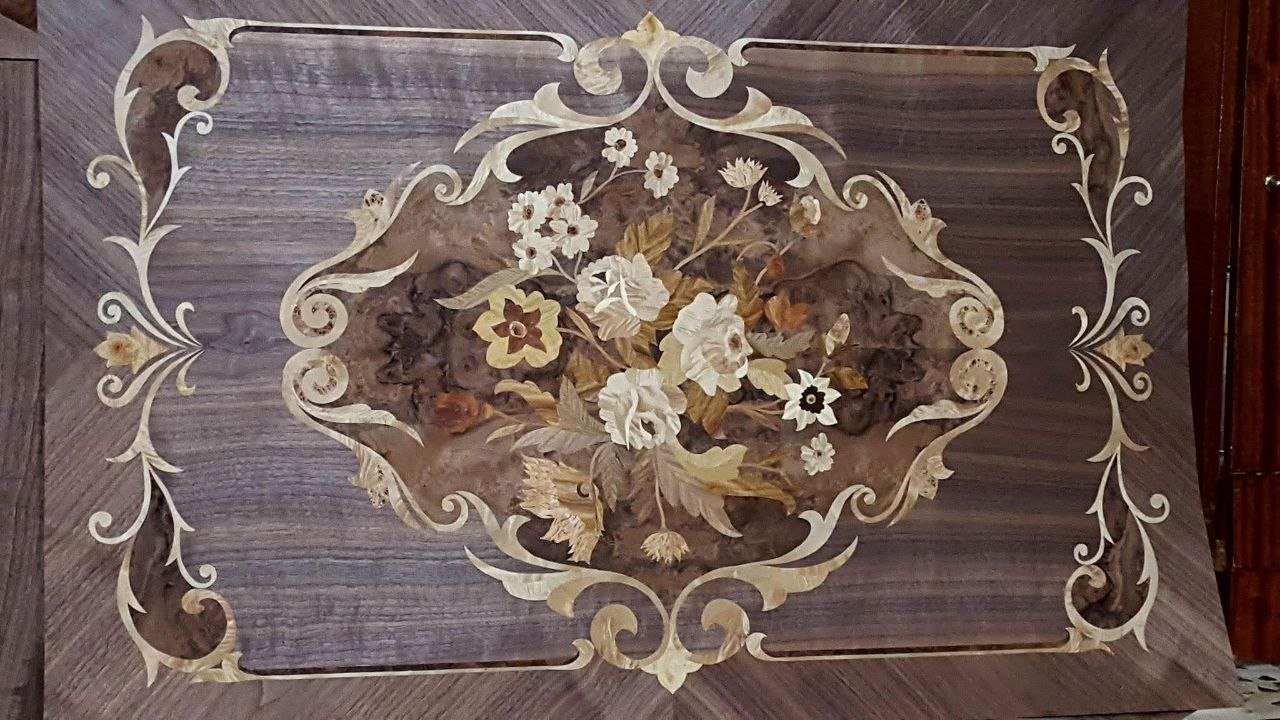Floral cartouche panel (original photo)