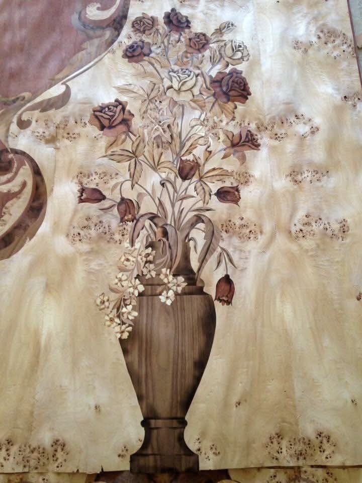 Floral vase panel (original photo)